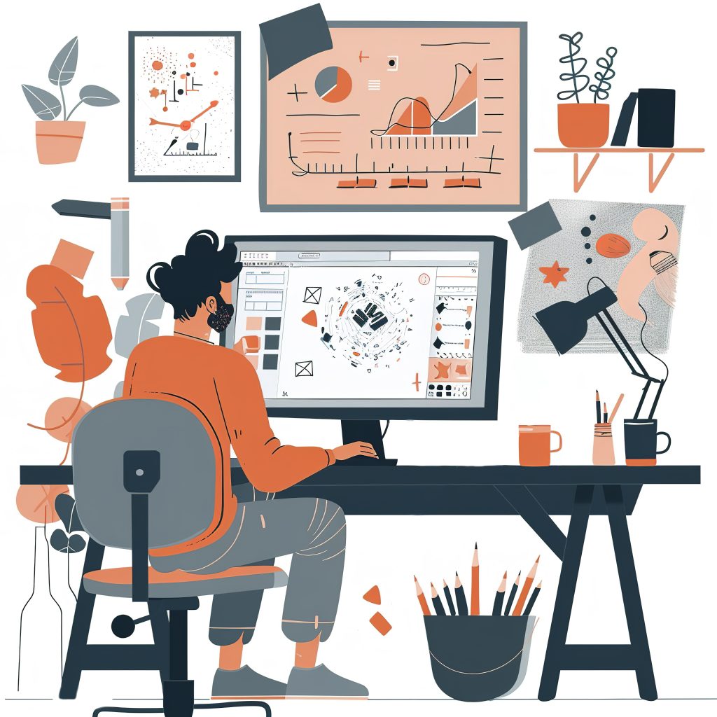 digital art style illustration graphic designer